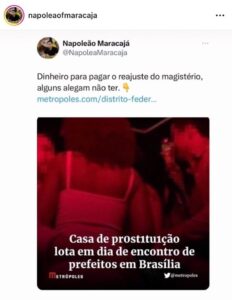 Print Instagram Napoleão Maracajá